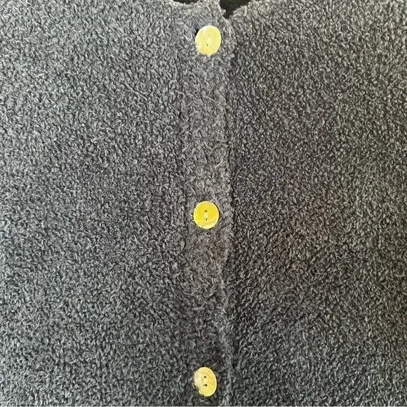 Natural Life Button Up Cardigan Sweater Navy Blue Womens Sz M Cozy Fuzzy Boho - Picture 3 of 7